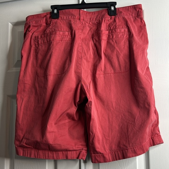 Orvis Red Pink Salmon Casual Shorts Pockets 16 - Picture 3 of 5